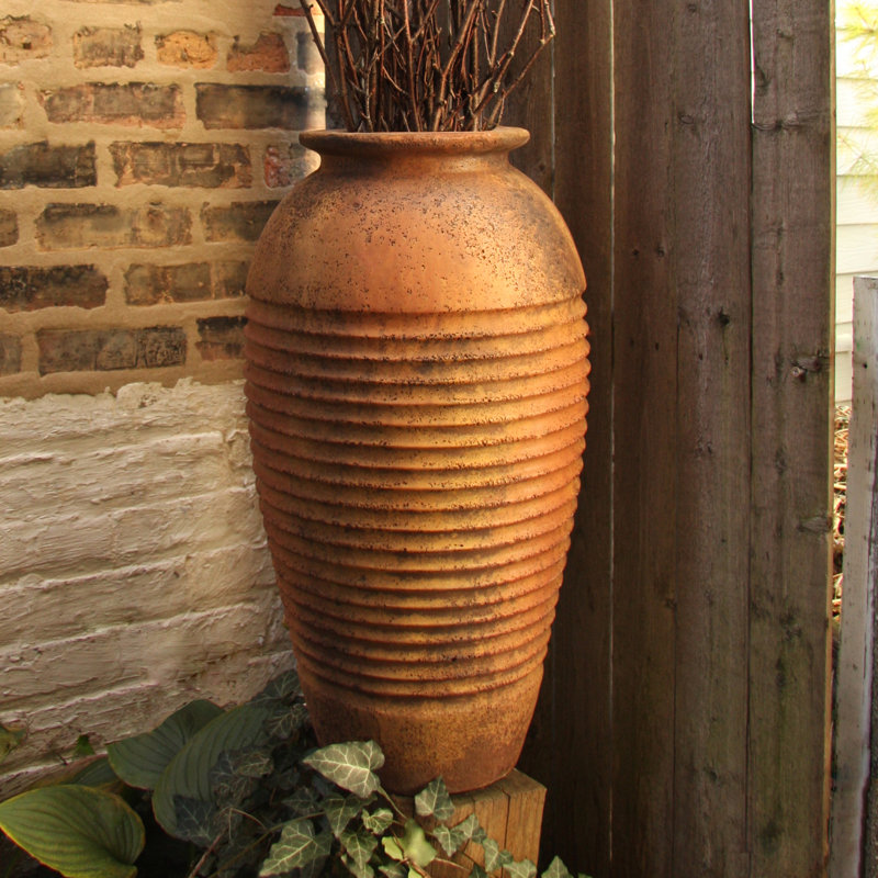 OrlandiStatuary Fiberstone Pot Planter & Reviews | Wayfair